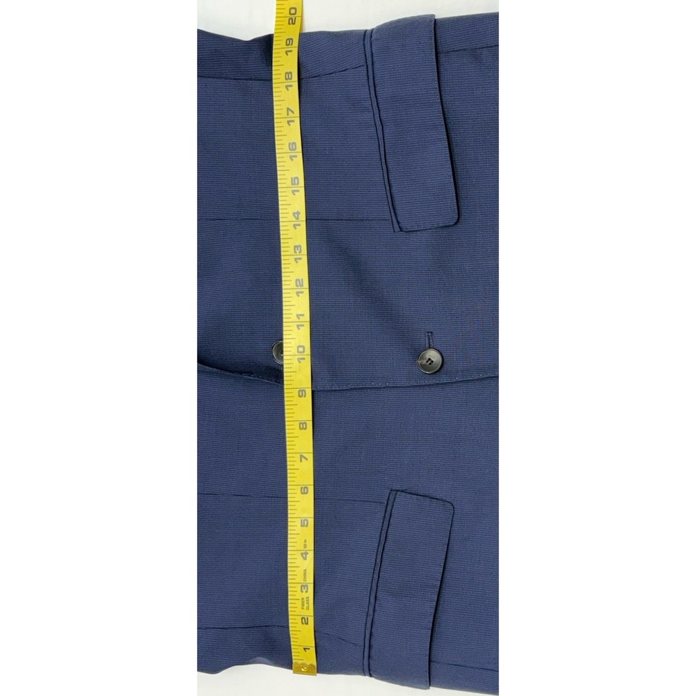 BOSS Hugo Boss Two-Tone Navy Blue Stripe 100% Wool Super 100 Blazer 40R EUC - Picture 13 of 15